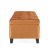 Sapphtopaz Velvet Storage Ottoman Bench, Button-Tufted Lift-Top Ottoman Foot Rest, Upholstered Bedroom Bench, Entryway Padded Footstool - 2 of 4