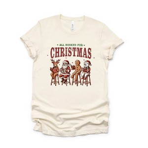 Simply Sage Market Women's Booked For Christmas Stool Short Sleeve Graphic Tee - 1 of 4