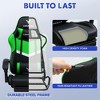 LUCKRACER Adjustable Reclining Ergonomic Faux Leather Swiveling PC & Racing Game Chair with Footrest - 2 of 4