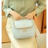 Racxily Handicular cosmetic bag large -capacity Portable solid color hook toile bag - 3 of 4