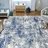 Boersma Machine Washable Area Rug 5x7 – Vintage & Modern Abstract Design, Soft Low Pile Non-Slip Carpet for Living Room, Bedroom or Home Office - 2 of 4