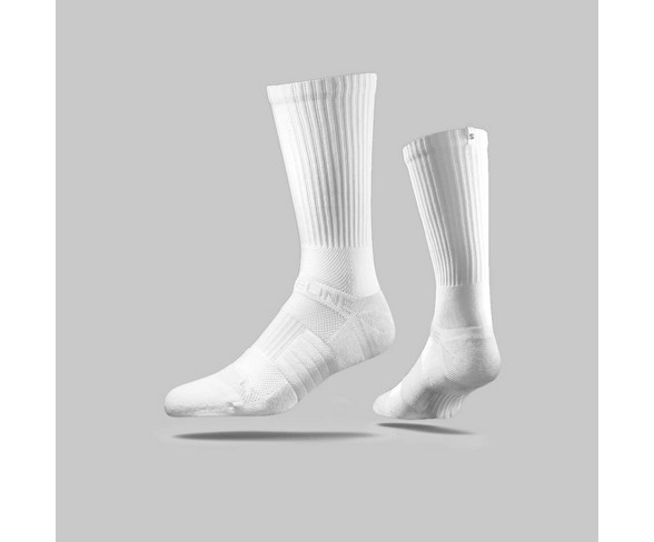 Men's Strideline Crew Athletic Socks 3pk - White One Size