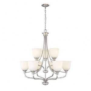 Millennium Lighting Alberta 9 - Light Chandelier in  Brushed Nickel - 1 of 1