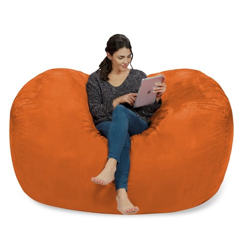 5' Large Bean Bag Chair With Memory Foam Filling And Washable