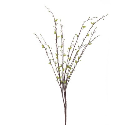 Vickerman 36" Artificial Gray Pussy Willow Bush