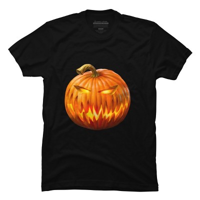Men's Design By Humans Jack O'Lantern By Ldarro T-Shirt