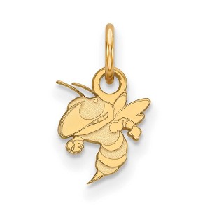 Black Bow Jewelry 14k Yellow Gold Georgia Tech Yellow Jackets NCAA Extra Small Pendant - 1 of 3