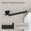 YAWWALK 4-Piece Bath Hardware Set, Includes Towel Bars, Toilet Paper Holder, and Towel Hook - 3 of 4