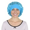 Anna-Kaci Satin Sleep Bonnet Elasticity Wide Band Silky Hair Protection for Curly and Natural Hair - 2 of 4