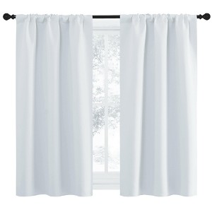 NICETOWN Blackout Curtains Rod Pocket Thermal Insulated Privacy Drapes (2 Panels) - 1 of 4