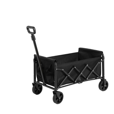 Lightweight Portable Folding Steel Wagon Carts With Wheels,Outdoor Utility Wagon For Camping Shopping Sports Fishing -The Pop Home