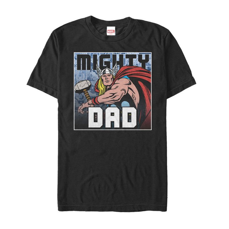 Men's Marvel Father's Day Thor Mighty Dad T-Shirt, 1 of 5
