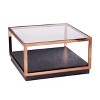 Lexina Glass-Top Cocktail Table - CK1005400 - Champagne - SEI - 3 of 4