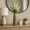 Decorative Tall Metal Vase for Living Room Decor - Elegant Flower Vase for Home Accent, Room, and Office Decor - Tabletop, and House Decor - 20", Gold - 3 of 4