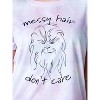 Star Wars Womens' Chewbacca Messy Hair Tie-Dye Sleep Pajama Set Short Multicolored - 4 of 4