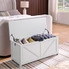 GDFStudio Fayette Vintage Farmhouse Storage Bench with U-Shaped Pull - 2 of 4
