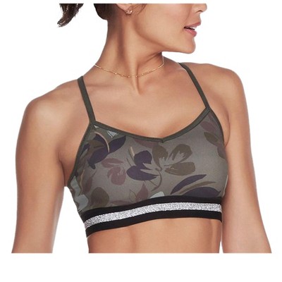 Skechers Womens Go Flex Camo Floral Sports Bra