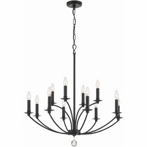 Crystorama Lighting Mila 12 - Light Chandelier in  Black - 1 of 4