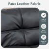 Dyonery Futon Sofa Bed Convertible Couch, Sofa Bed with Adjustable Backrest & Armrests, Multifunctional Small Loveseat Sleeper Sofa - 4 of 4