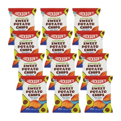 Jackson's Sea Salt Sweet Potato Chips - Case of 12/1.5 oz