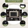 Whisen Ample Storage Space TV Stand with Adjustable Shelves, Wall Unit Set with Bridge for TVs Up to 75'' - 4 of 4