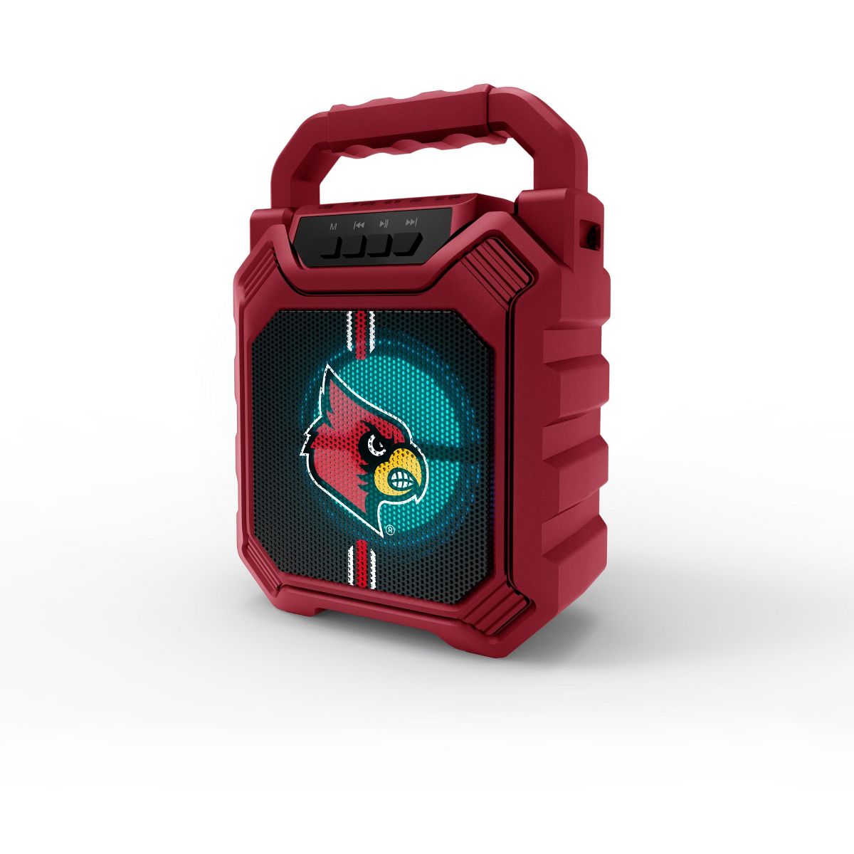 SOAR Collegiate LED ShockBox Wireless Bluetooth Speaker with FM radio- Louisville Cardinals