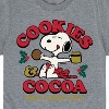 Boys' - Peanuts - Snoopy Christmas Cookies and Cocoa Short Sleeve Graphic T-Shirt - 2 of 4