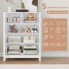 5 Drawer Dresser for Bedroom, Modern Tall Dresser Organizer with Storage Drawers, Wooden Chests of Drawers for Bedroom, Entryway, Hallway - 4 of 4