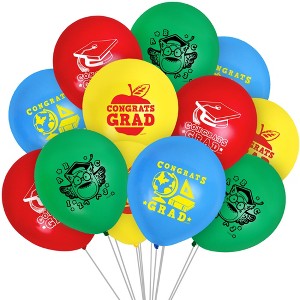 Treasures Gifted Kindergarten Graduation Balloon Bouquet - Kindergarten Graduation Party Decorations - 12 Pack - 1 of 1