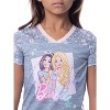 Barbie Girls' Unicorn Barbie Skipper Shirt And Pants Jogger Pajama Set Grey - 3 of 4