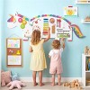 NAYSAYE Dinosaur Activity Wall Busy Board Montessori Sensory Learning Play Panel Set for Kids Playroom, White, 61"*1"*20" - 2 of 4