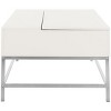 Carolina Contemporary Lift Top Coffee Table - White/Chrome - Safavieh - 4 of 4
