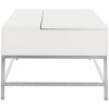 Carolina Contemporary Lift Top Coffee Table - White/Chrome - Safavieh - image 4 of 4