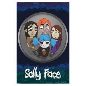Trends International Sally Face - Fisheye Framed Wall Poster Prints - 1 of 4