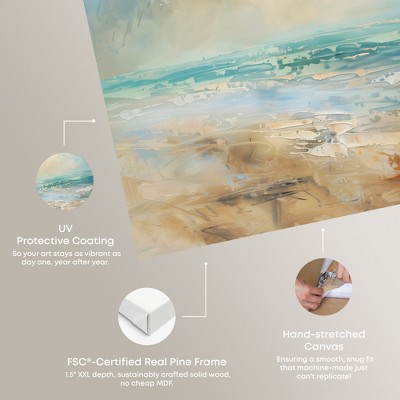 Beyond The Shore Beach Coastal Inspired Canvas Art, 36" x 24"