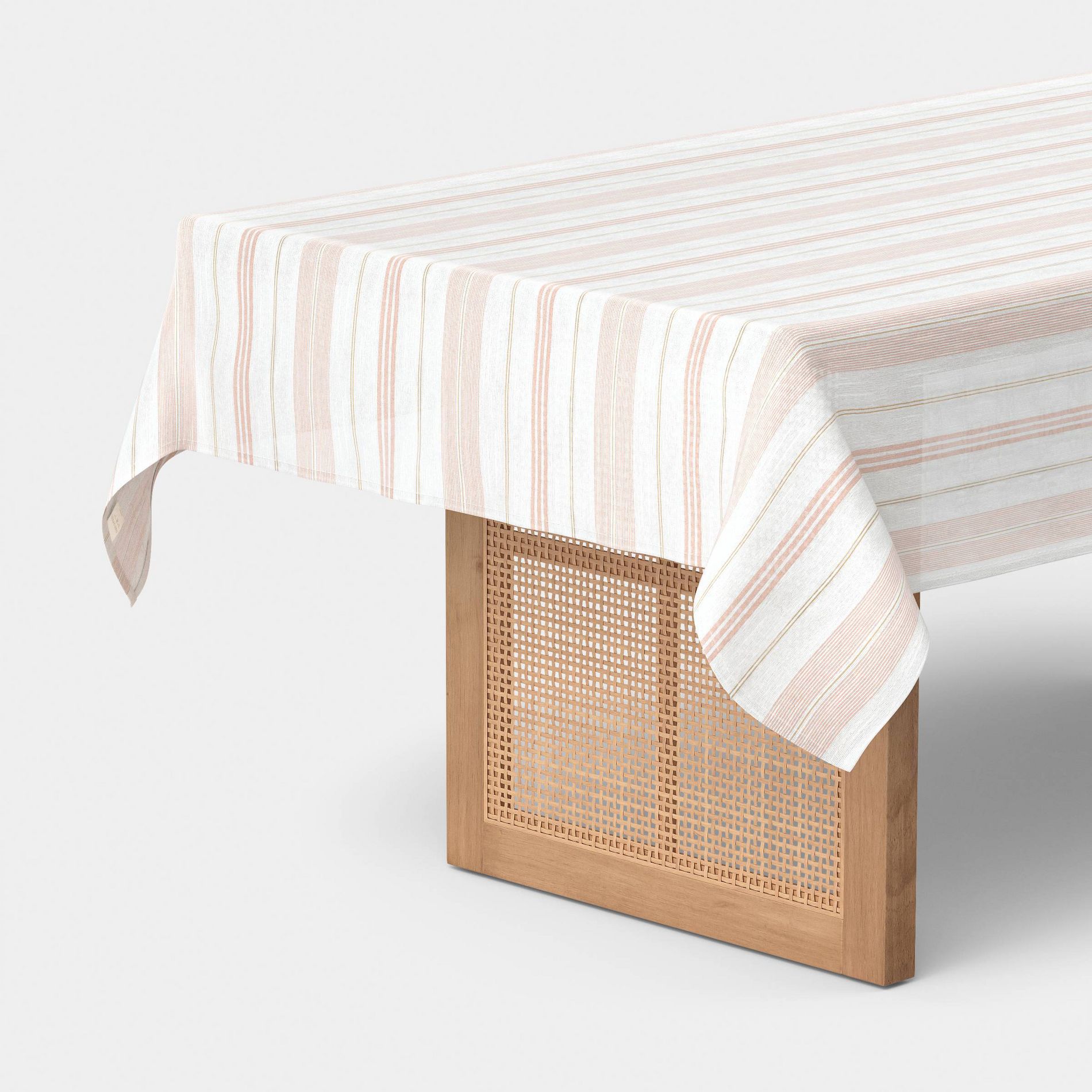 120"x60" Warm Striped Tablecloth - Threshold™