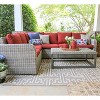 Leisure Made Forsyth 5pc Wicker Sectional in Red Fabric - 2 of 4