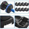 55 pound dumbbell with anti slip handle, quick adjustable rotary dial, fitness dumbbell set, suitable for men's and women's home gyms - 3 of 4