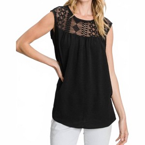 Women's Sleeveless Laced Top - Hailey & Co - 1 of 3