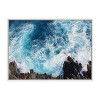 28" x 38" Sylvie Sea Foam Framed Canvas by Rachel Bolgov White - Kate & Laurel: Nautical Wall Decor, Ocean Art - 2 of 4