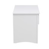 Galen 1-Drawer Transitional Wood Nightstand in White - Lexicon - 4 of 4