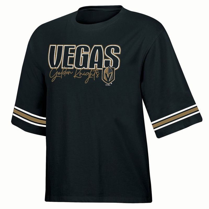 NHL Vegas Golden Knights Women&#39;s Relaxed Fit Fashion T-Shirt, 1 of 4