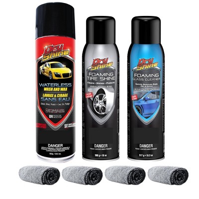 Dry Shine Exterior Kit and 4 Premium Microfiber Towels