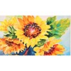 Olivia’s Home Just Picked Sunflowers Doormat – 22" x 32" Indoor Accent Mat with Harvest Floral Art, Durable Polyester Face - 2 of 3