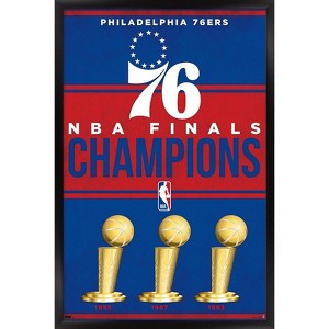 Trends International NBA Philadelphia 76ers - Champions 23 Framed Wall Poster Prints - 1 of 4