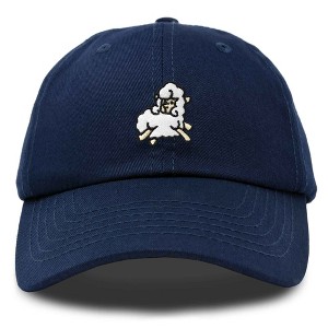 Dalix Sheep Embroidered Cotton Dad Hat Adjustable Cute Animal Lover Baseball Cap for Everyday Fashion Womens - 1 of 4