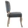 Modway Array Vintage French Performance Velvet Dining Side Chair Gray - 2 of 4
