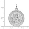 Black Bow Jewelry Sterling Silver Rhodium-Plated Saint Christopher Medal Pendant, 21mm - 4 of 4