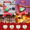 Syemin Inflatable Holiday Decorations Christmas Inflatable Decoration Inflatable Hanging Santa Claus Funny Blow Up Yard Decor, Red, 50"*26.8"*59" - 2 of 4