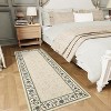 Acekool Floral Area Rug Machine Washable Pearl Velvet Low-Pile Non-Slip Carpet for Living Room Bedroom - 3 of 4
